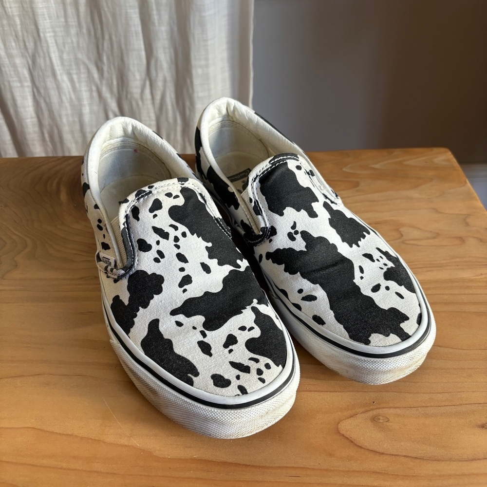 Vans Slip On cow print custom unisex sneaker